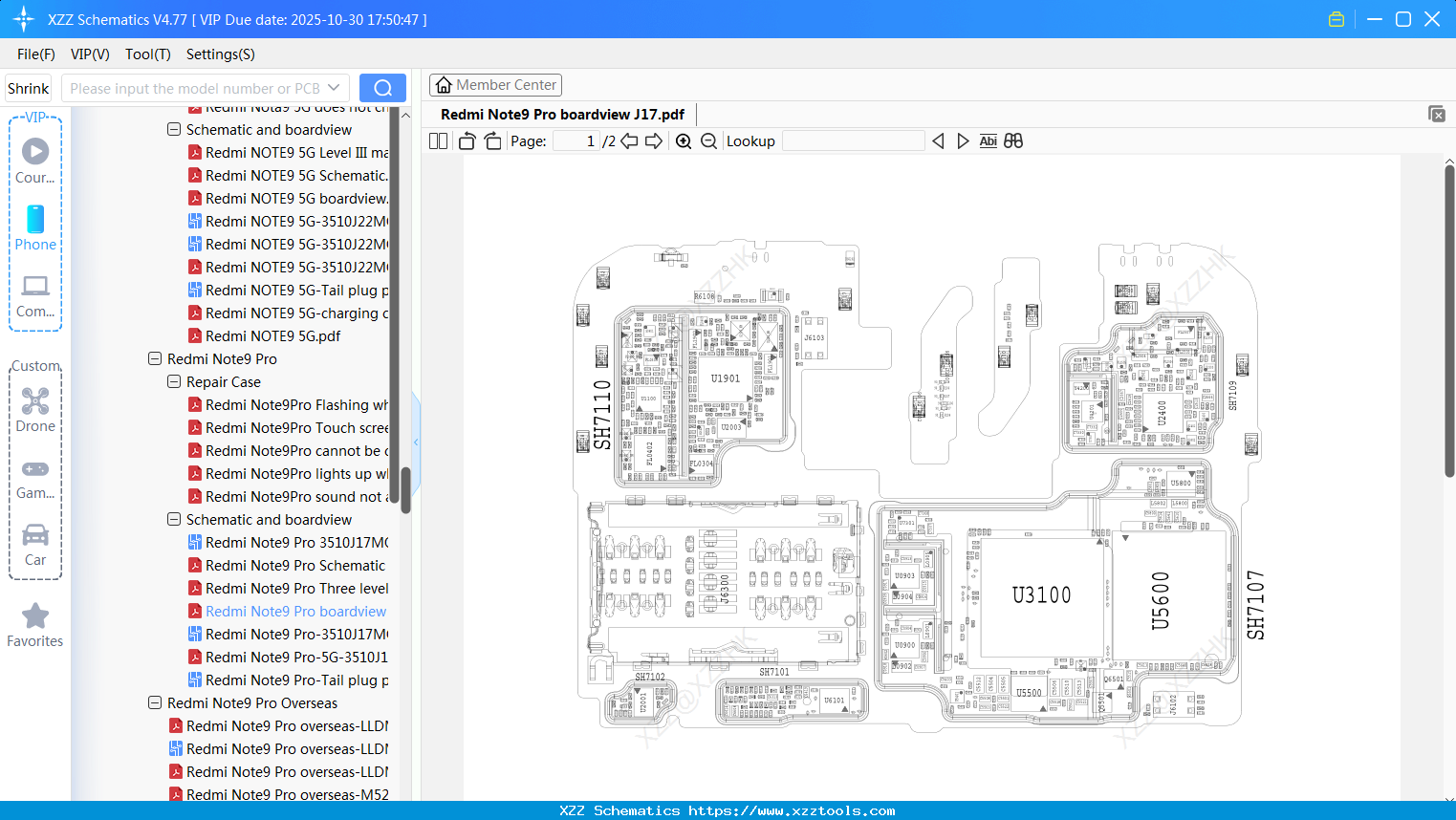 Xiaomi Redmi Note9 Pro Boardview J17